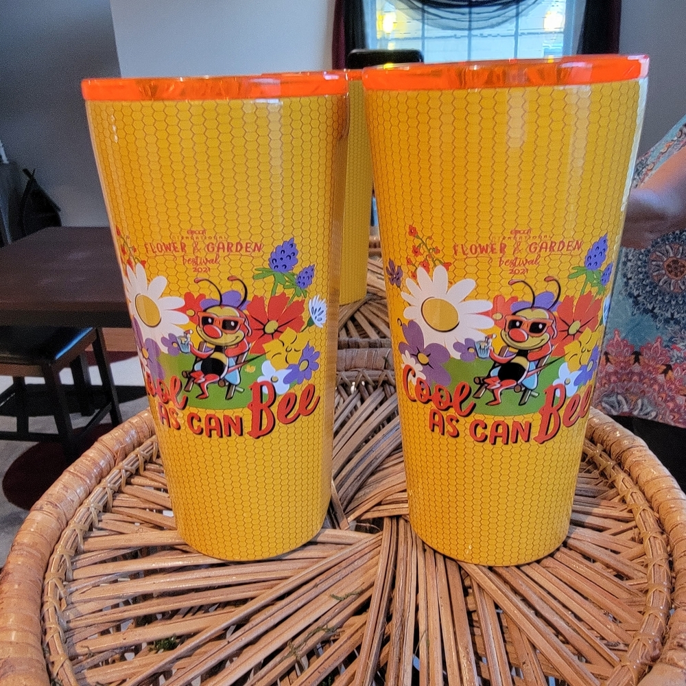 Disney 2 Corkcicle Epcot Flower& Garden Tumblers
